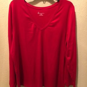❤️The Perfect Red Lane Bryant Long Sleeve Tee, Plus Size 18/20!!❤️
